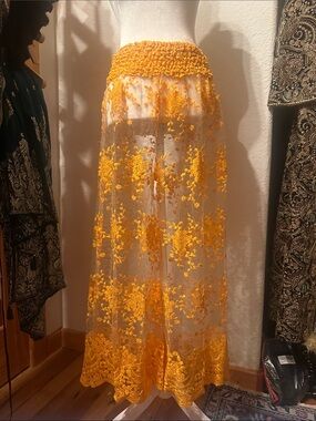 Rare Embroidered Lace Pants